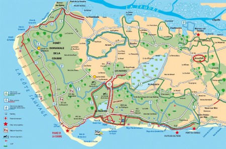 Pistes cyclables autour de Breuillet